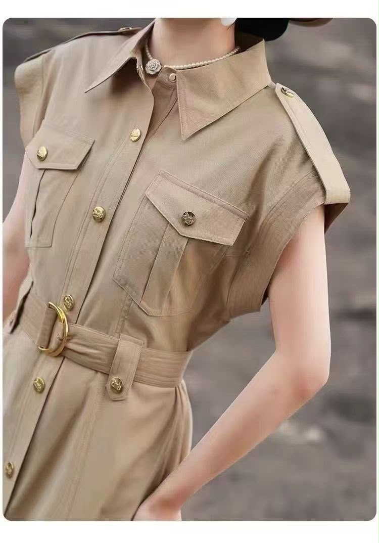 Safari Belted Midi